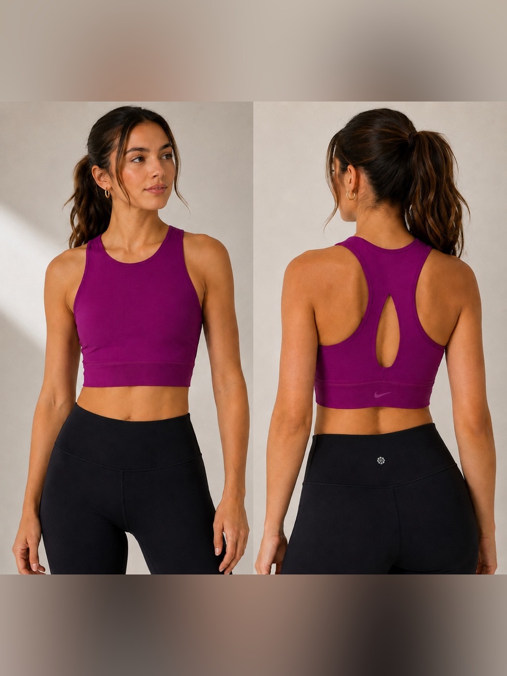 Nike One Dri-FIT Women’s XXL Magenta High Neck Racerback Sports Bra